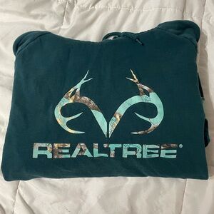 Realtree Teal Logo Hoodie